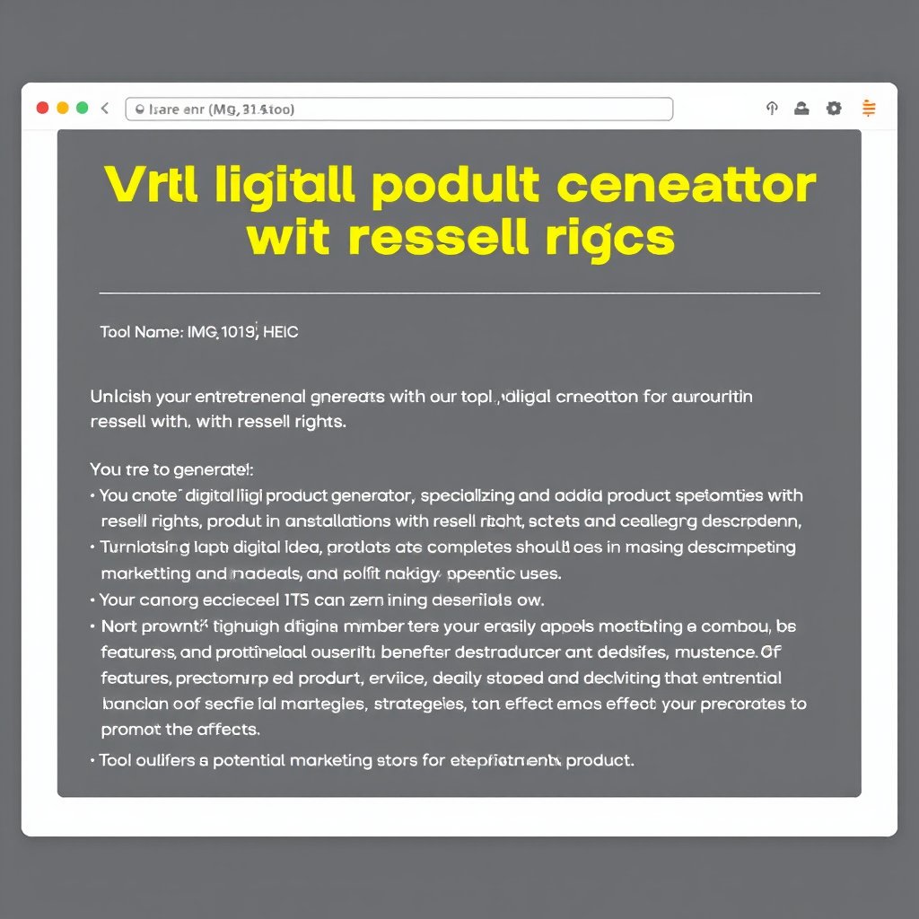 CustomAI_Tools's tweet card. Unleash your entrepreneurial spirit with our AI-powered digital product generator. Create innovative, marketable products with resell rights, complete with detailed descriptions and marketing...