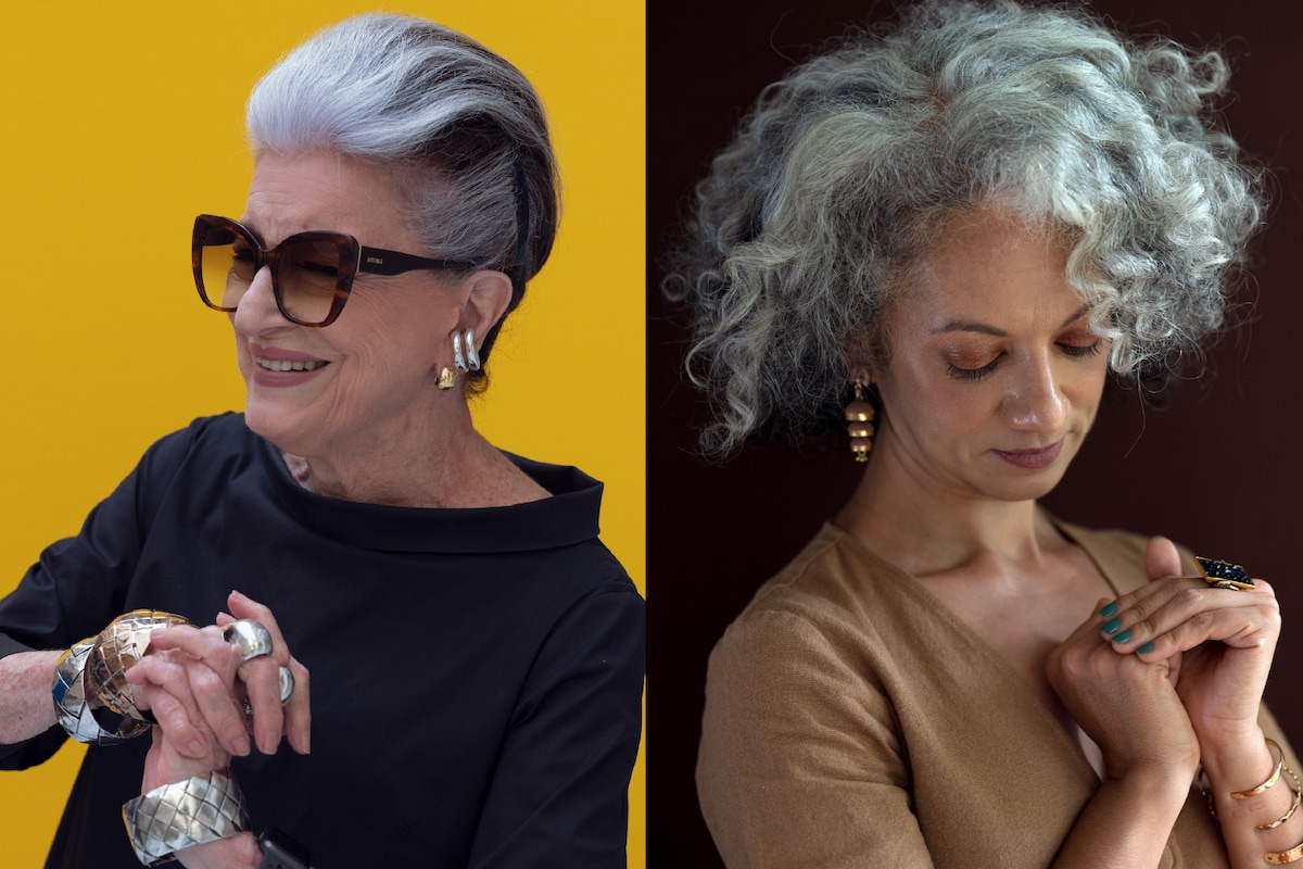 ccolemanmedia's tweet card. In the country that leads the world in plastic surgery, some prominent women are embracing gray hair.