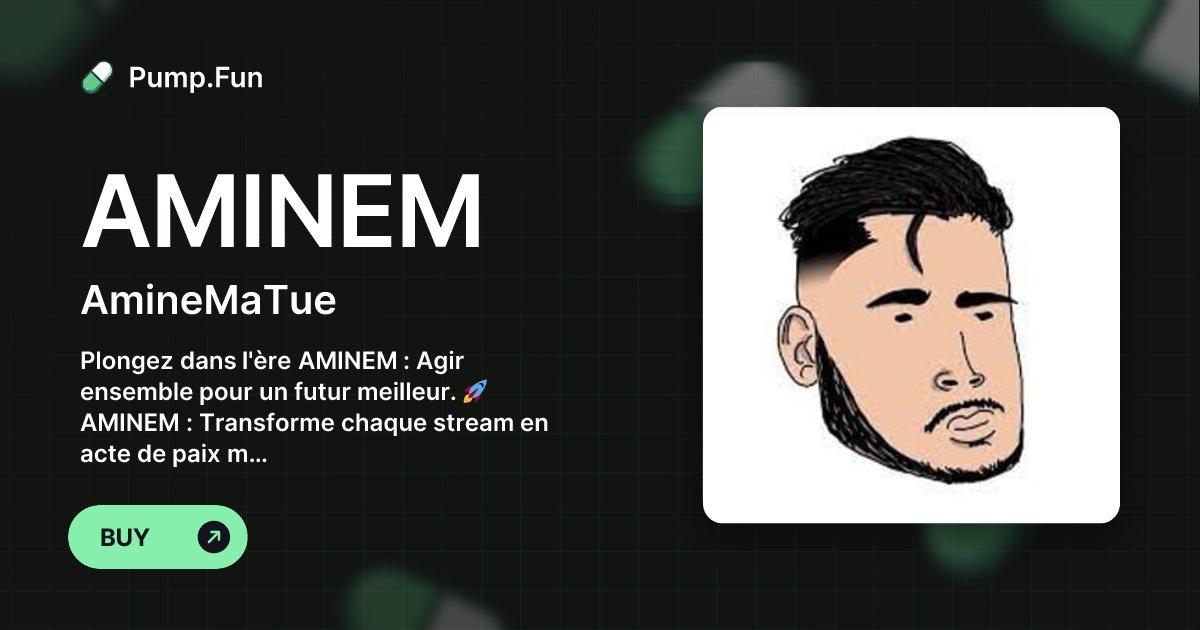 StreamForHumani's tweet card. Plongez dans l'ère AMINEM : Agir ensemble pour un futur meilleur. 🚀 AMINEM : Transforme chaque stream en acte de paix mondiale. AMINEM : Plus qu'un token, une révolution caritative. 🌍✨ Chaque...