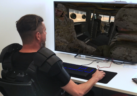 IFTech_'s tweet card. IFTech uses BISim's VBS4 simulation software to power its ARAIG Battle Suit, offering a comprehensive training solution that enhances realism in any simulation.