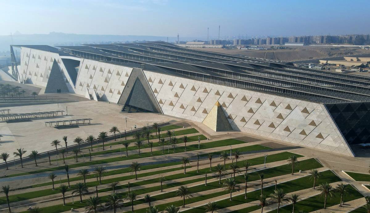 Bennu's tweet card. The Grand Egyptian Museum (GEM) unites 5,000 years of history, including the full Tutankhamun collection and a view of the Giza pyramids.
