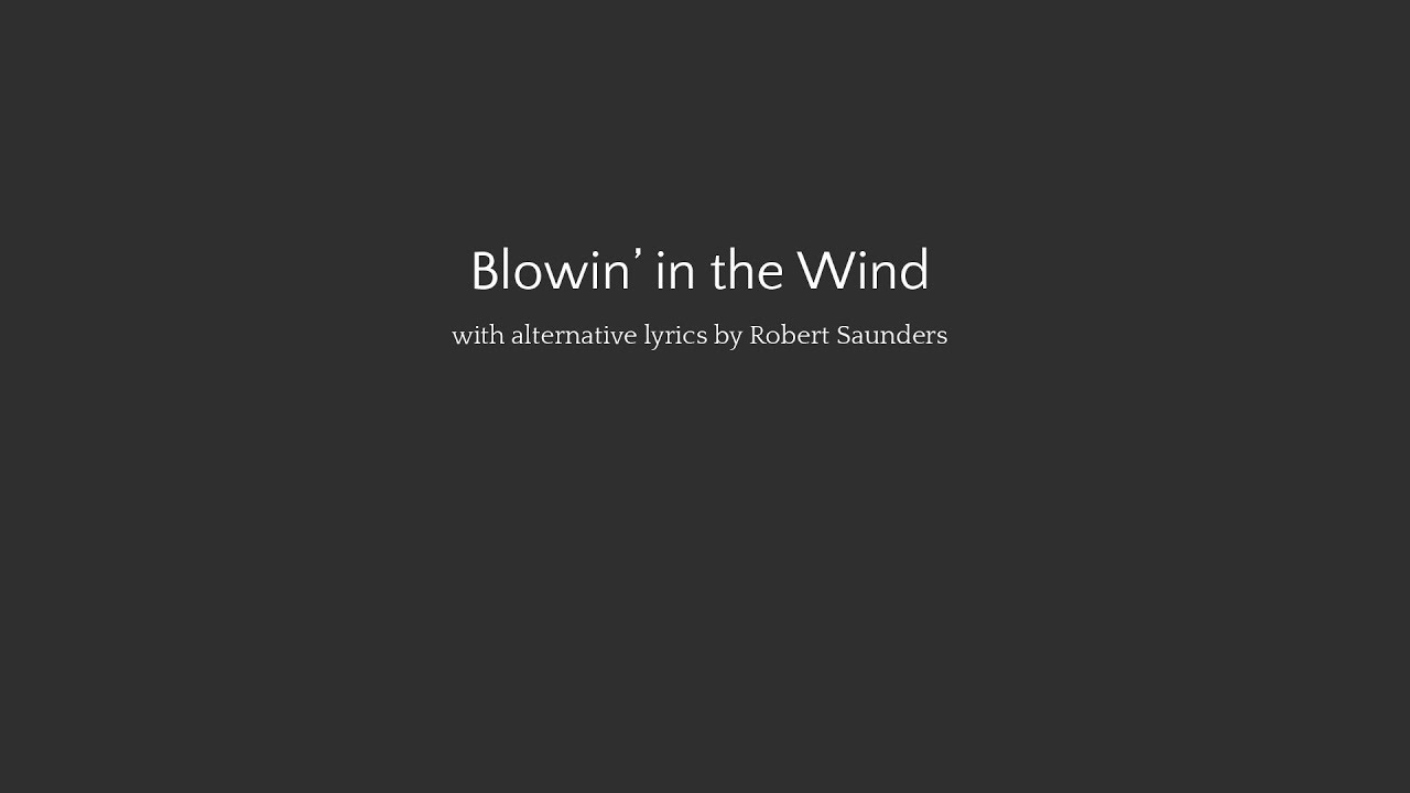 RobertHMcMullen's tweet card. A song for ME: Blowin' in the Wind