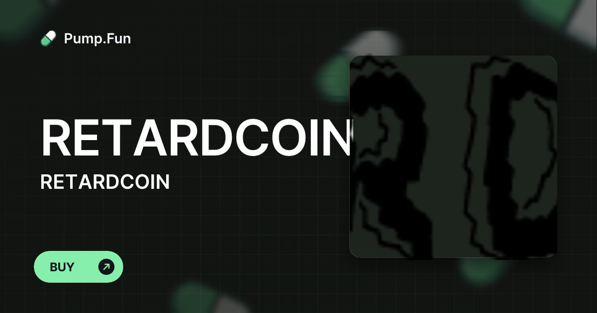 erik_tolvaj's tweet card. RETARDCOIN (RETARDCOIN) - Pump