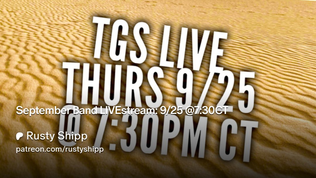 RustyShipp's tweet card. Get more from Rusty Shipp on Patreon