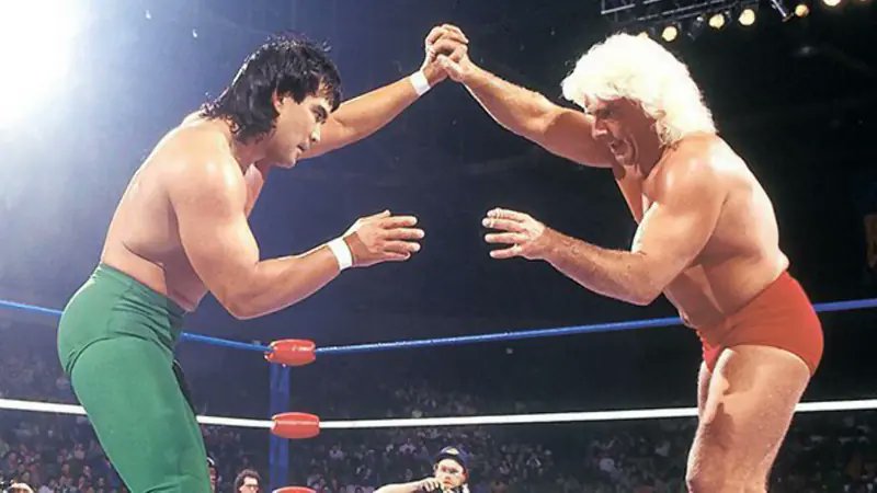 MainEventNews's tweet card. Two of professional wrestling’s most revered legends — “The Nature Boy” Ric Flair and Ricky “The Dragon” Steamboat — are heading back to the squared circle...