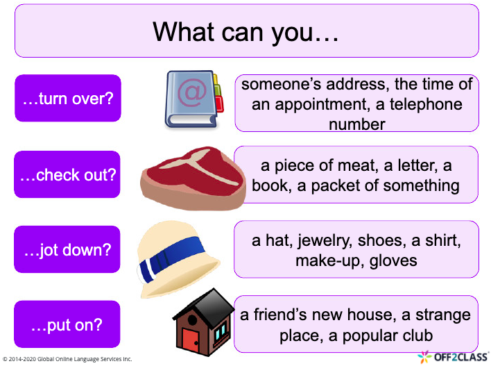 Off2Class's tweet card. Phrasal verbs can be tough for teachers. But teaching phrasal verbs can be a blast! Click here to check out our ESL lesson on phrasal verbs!