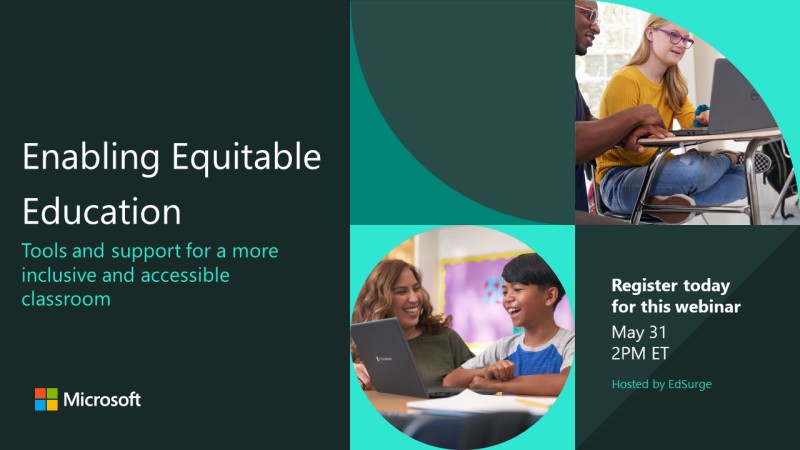AskAdam3's tweet card. A new EdSurge webinar drops on May 31st! Register now to hear expert panelists including Adam Phyall III, Ed.D. on how they enable a more equitable, inclusive, and accessible classroom focused on...