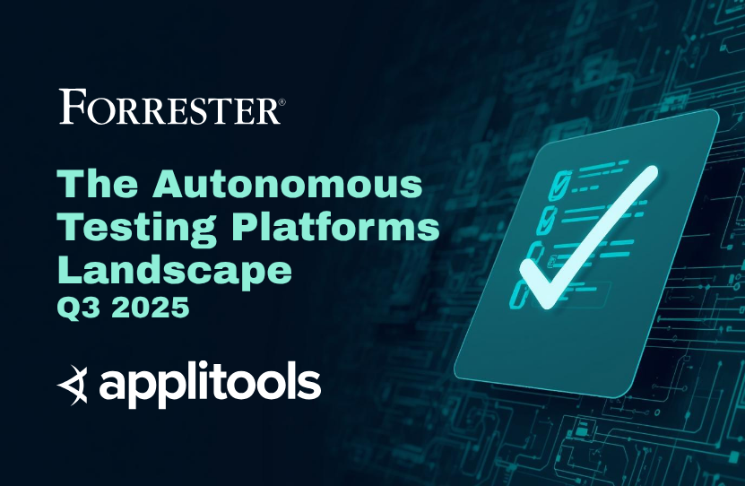 Applitools's tweet card. Discover how autonomous testing platforms are reshaping software quality. This Forrester report highlights key trends, evaluation criteria, and what comes next for QA teams adopting AI-driven testing.