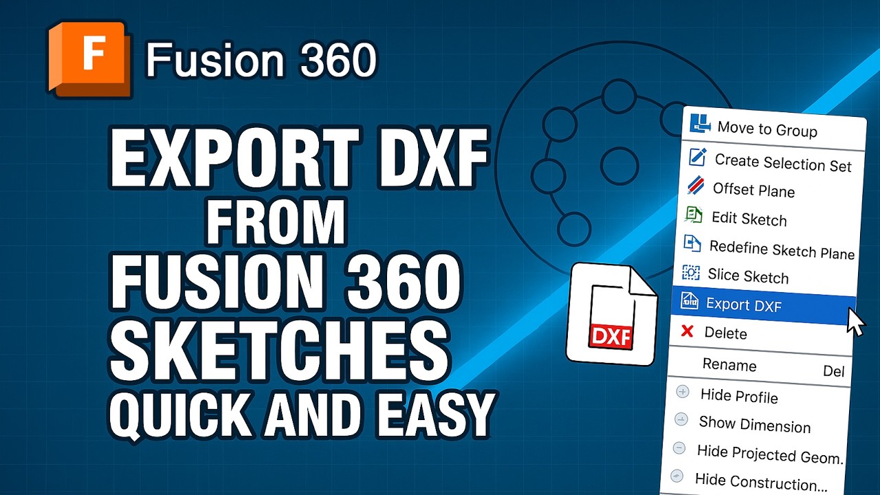 makersworkbench's tweet card. You’re Exporting DXFs Wrong in Fusion 360 – Do This Instead | The...