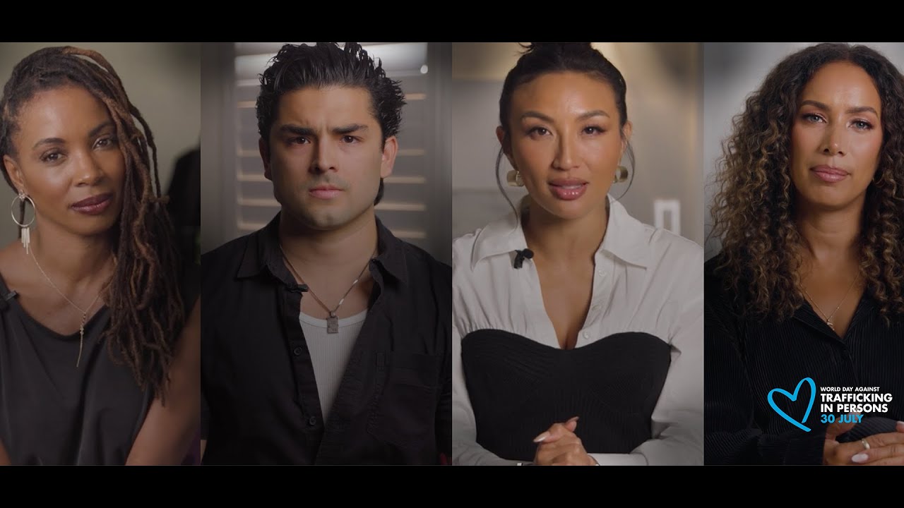 AmyEPope's tweet card. I Lend My Voice so that together, we stand against Human Trafficking