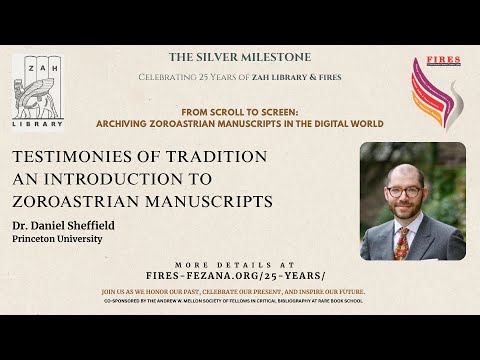 SOAS_SPIZS's tweet card. Testimonies of Tradition: An Introduction to Zoroastrian Manuscripts...