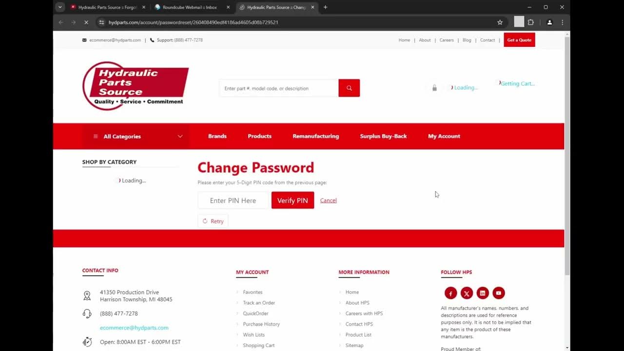 HydPartsSource's tweet card. Tutorial: Reset Your Account and Get Quotes and Orders Online