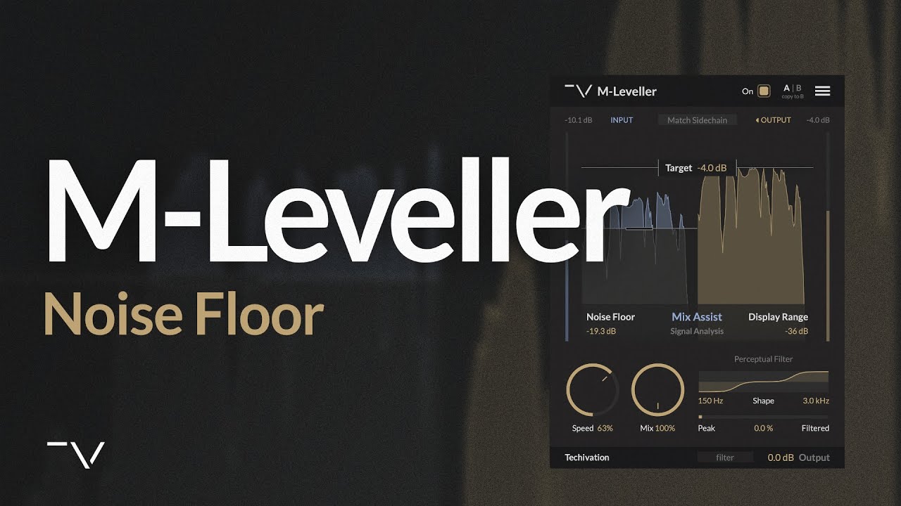 techivation's tweet card. Setting Noise Floor in Techivation M-Leveller