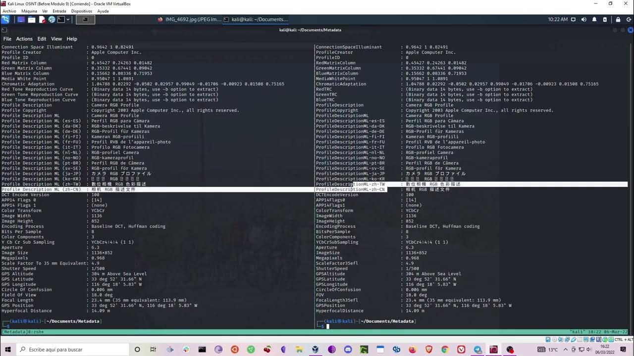 J010x64's tweet card. OSINT con Linux - Modulo 9.1: Exiftool
