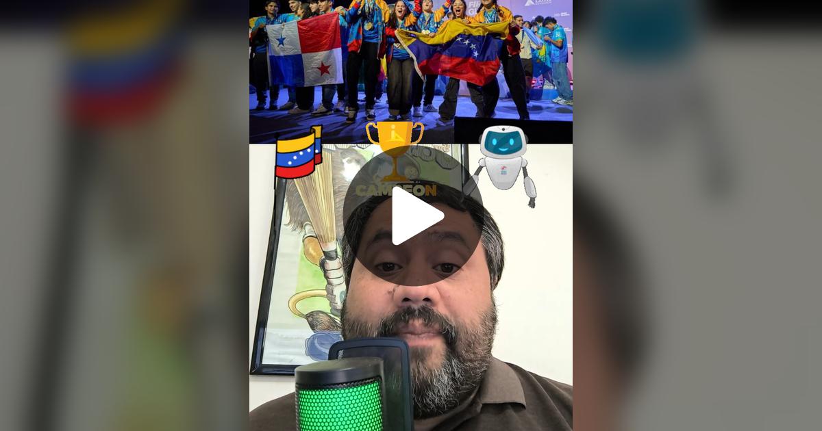 ceedveher's tweet card. 72 me gusta, 4 comentarios. "Bicampeonato de Venezuela en First Global Challenge, competición internacional de robótica de tipo olímpico, que se celebró en Panamá, entre el 29 de octubre y 1 de...