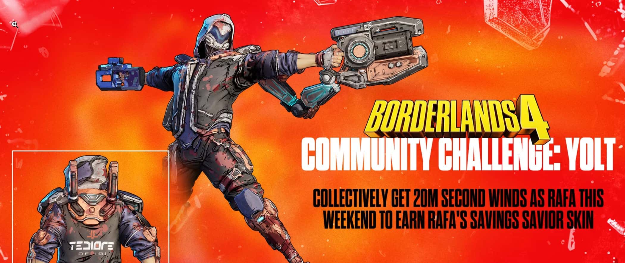 ZenialNetwork's tweet card. Borderlands 4-Spieler haben gemeinsam eine Community-Herausforderung abgeschlossen und können sich nun über ein neues kosmetisches Outfit für Rafa freuen. Dieser Erfolg zeigt einmal mehr, wie stark...