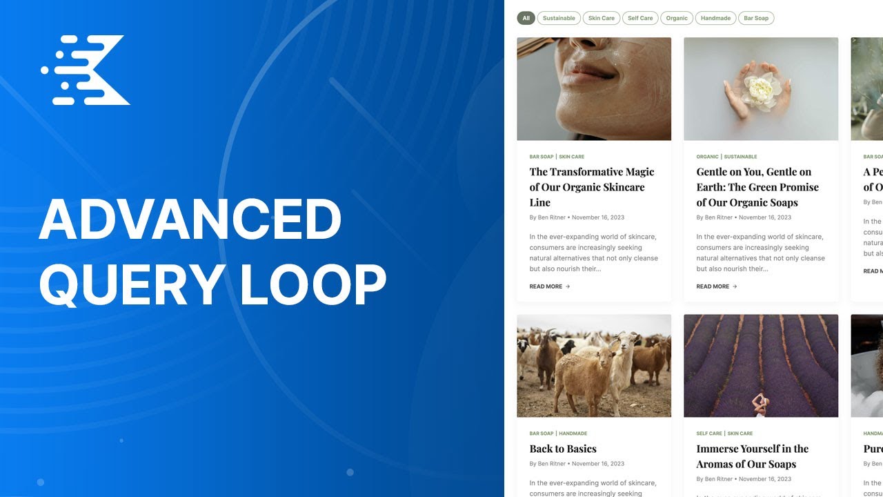 UpleyMarketing's tweet card. New Advanced Query Loop Block - Kadence Blocks Pro