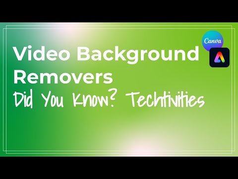 EdTechAPS's tweet card. Video Background Remover - Did you know? Techtivities