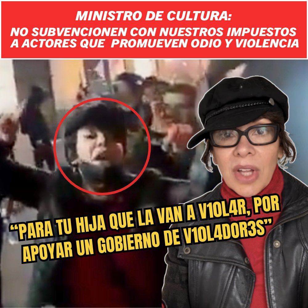 giulianacaccia's tweet card. Durante la marcha del 15 de octubre en Lima, actores vinculados a grupos de izquierda incitaron a la violencia contra la Policía Nacional del Perú. Mónica Sánchez, Tatiana Astengo, Bruno Odar, Lucho...