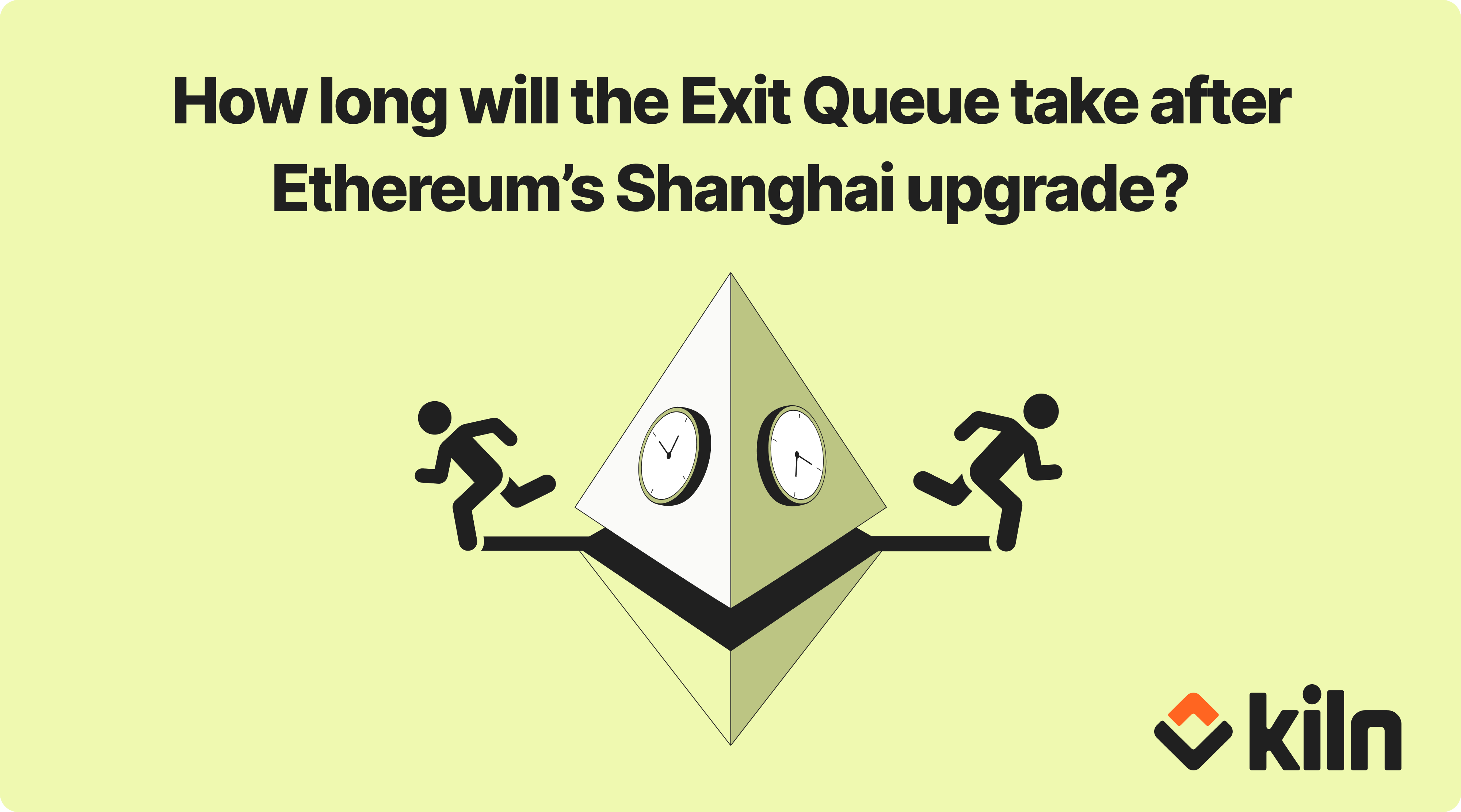 Kiln_finance's tweet card. Today on April 12, the Shanghai upgrade is expected to take place. This means that for the first time stakers will be able to exit their validators and obtain their staked collateral (32 ETH per...