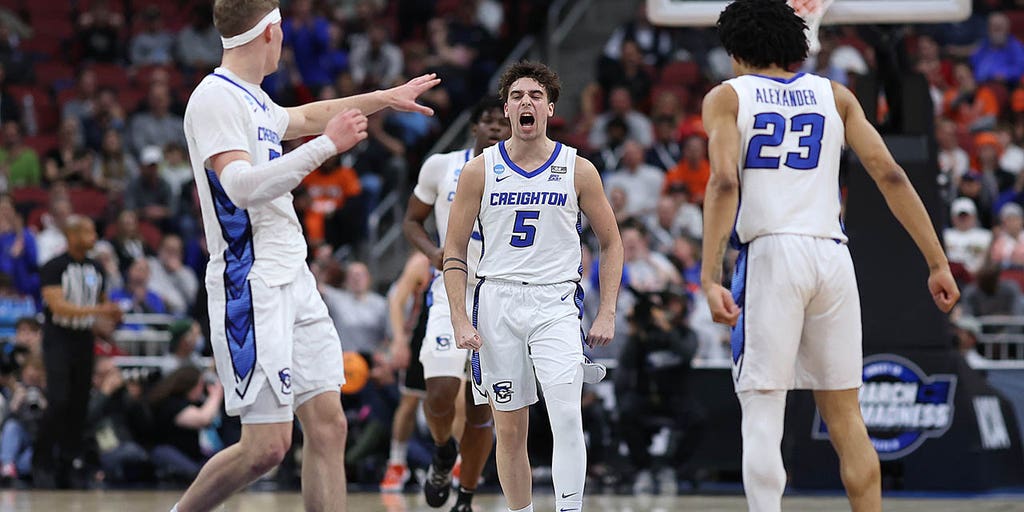ScriptCards's tweet card. The Creighton Bluiejays are one win away from a trip to the Final four - in the process, they ended the miraculous run of the 15th-seed Princeton Tigers.