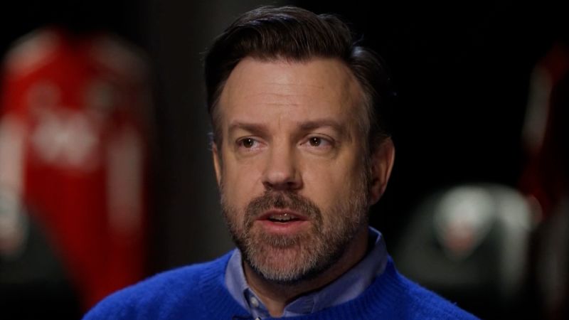 ScriptCards's tweet card. Jason Sudeikis joins CNN’s Jake Tapper to discuss his Apple TV+ hit show “Ted Lasso,” where they also talk about his early years on “Saturday Night Live” from being a writer to being on air as a cast...