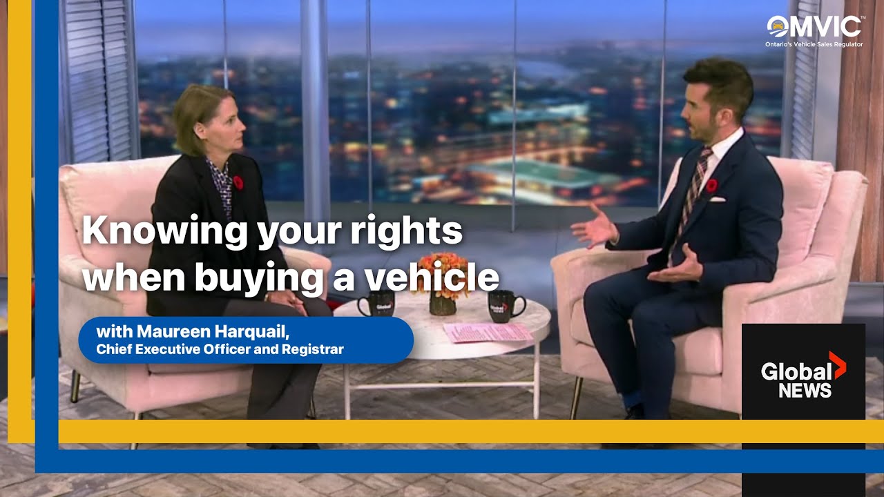 dealerpull's tweet card. Knowing your rights when buying a vehicle | OMVIC with Global News