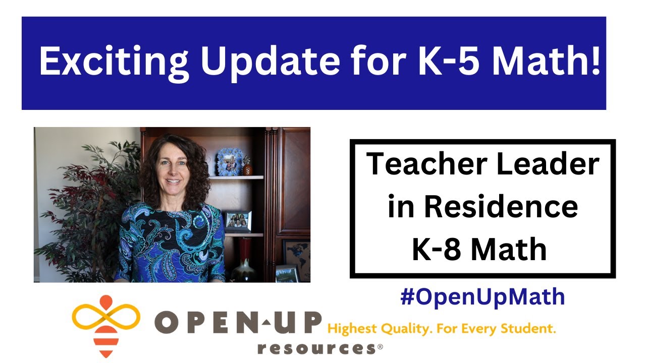 mathreflective's tweet card. Exciting Announcement For Open Up Resources K-5 Math! | TLiR Vlog