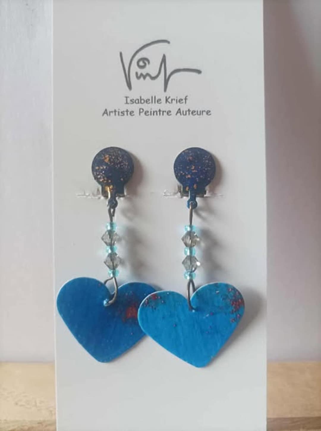 Isabellekrief's tweet card. This Dangle & Drop Earrings item is sold by BijouxPeintsEnFrance. Ships from France. Listed on Nov 11, 2025