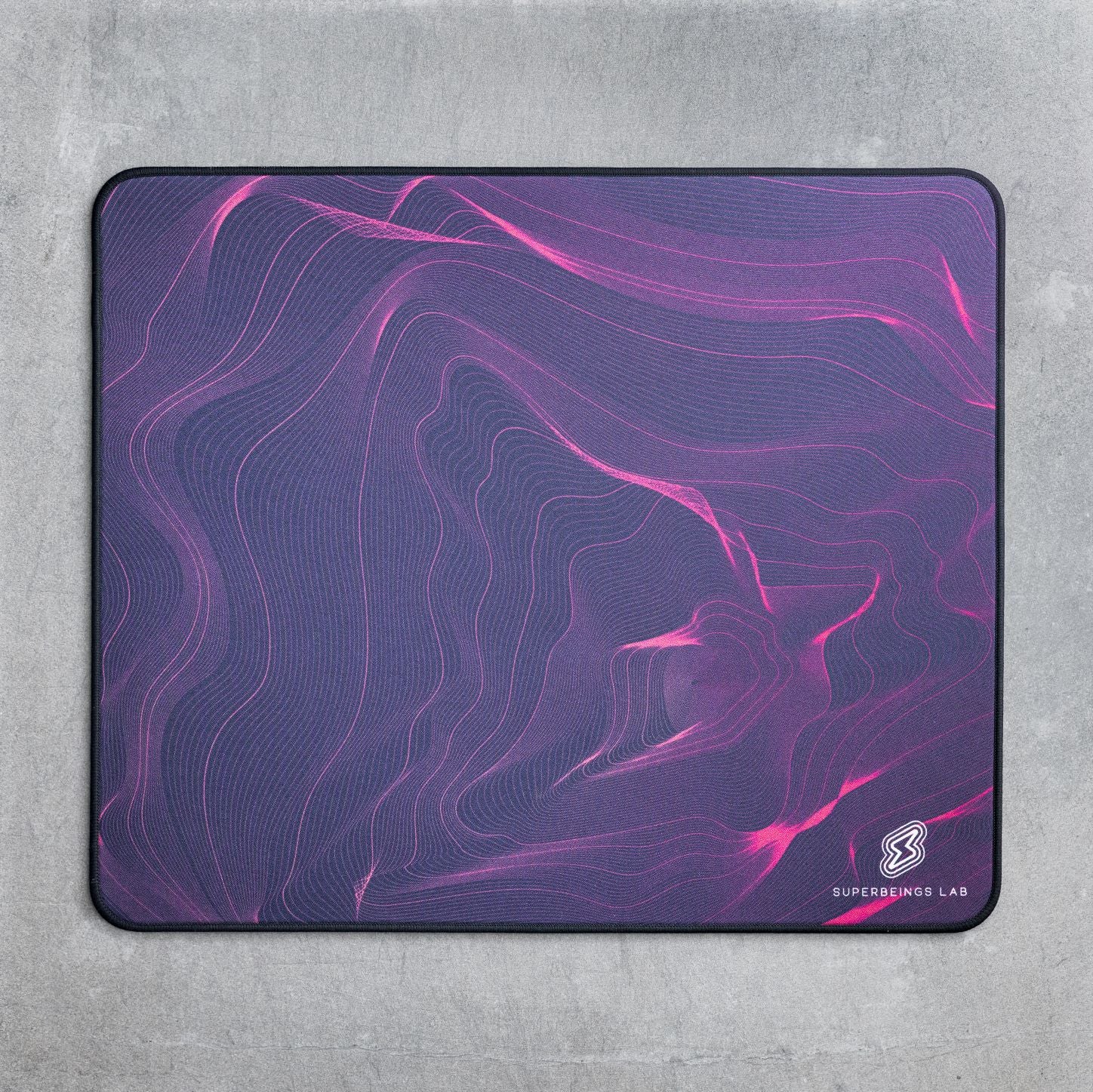 superbeingsLAB's tweet card. Surface: Textured cloth fabric intended to balance speed and control Mousepad Dimension: 480mm * 400mm | 18.89in * 15.74in Foam Thickness: 4mm | 0.15in Base: Natural Rubber Edge Stitching: High...