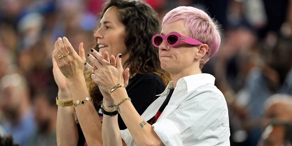 Riley_Gaines_'s tweet card. Former U.S. women's soccer star Megan Rapinoe questioned the motives behind the efforts to prohibit transgender inclusion in girls' and women's sports.