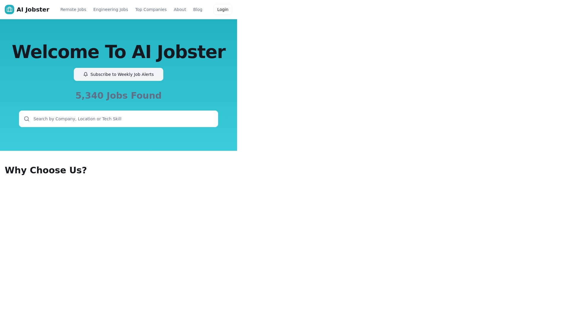 aijobster's tweet card. Discover 5000+ AI and tech jobs from leading companies. Browse remote AI jobs, engineering positions, and top companies hiring in artificial intelligence.