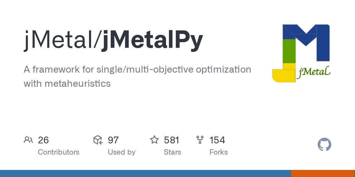 AJNebro's tweet card. A framework for single/multi-objective optimization with metaheuristics - jMetal/jMetalPy