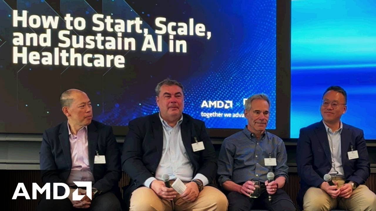 westonhabs's tweet card. How to Start, Scale, and Sustain AI in Healthcare, AMD–Dell AI Summit