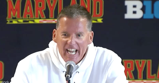 LinkedConnector's tweet card. Somebody thought they spotted Randy Edsall’s goodbye to his players. It was just his regular pregame routine.