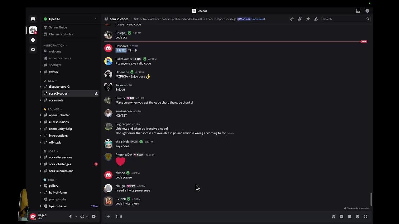 MinonMista's tweet card. Caged Lion LIVE | Need a SORA 2 Code? Come Ask!