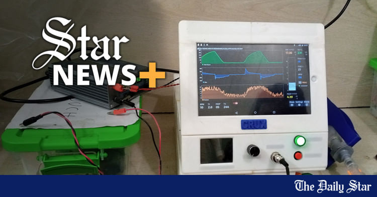 CRUXappHardware's tweet card. Bangladesh technology startup, Crux, has invented an energy-efficient and portable medical ventilator.