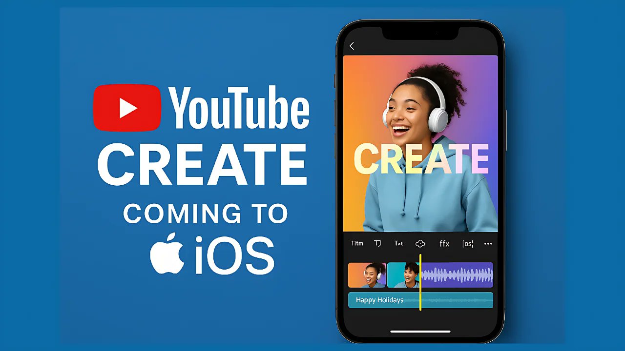 1taknews's tweet card. YouTube Create App is launching soon on iOS with powerful features to rival CapCut and InShot. Learn what this means for mobile creators and iPhone users.