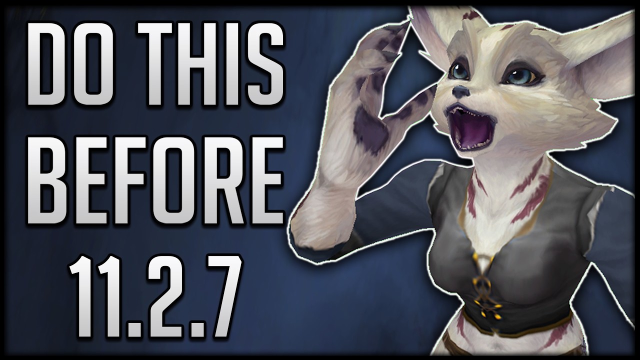 BlizzardCS's tweet card. The MOST IMPORTANT Things To Do Before Patch 11.2.7 & What To IGNORE