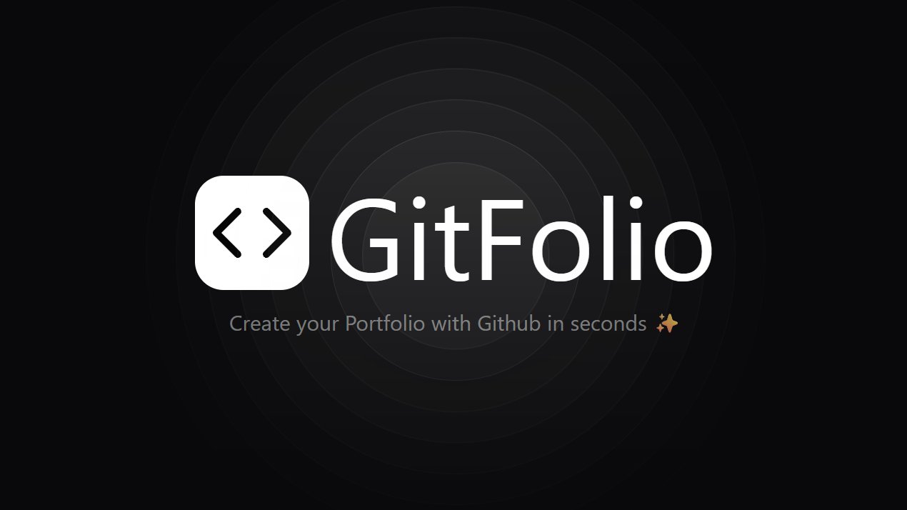 GitFolio_'s tweet card. Turn Your GitHub Into a Personal Portfolio in Seconds. Built for developers who'd rather code than design — we make your GitHub shine so you can focus on building.