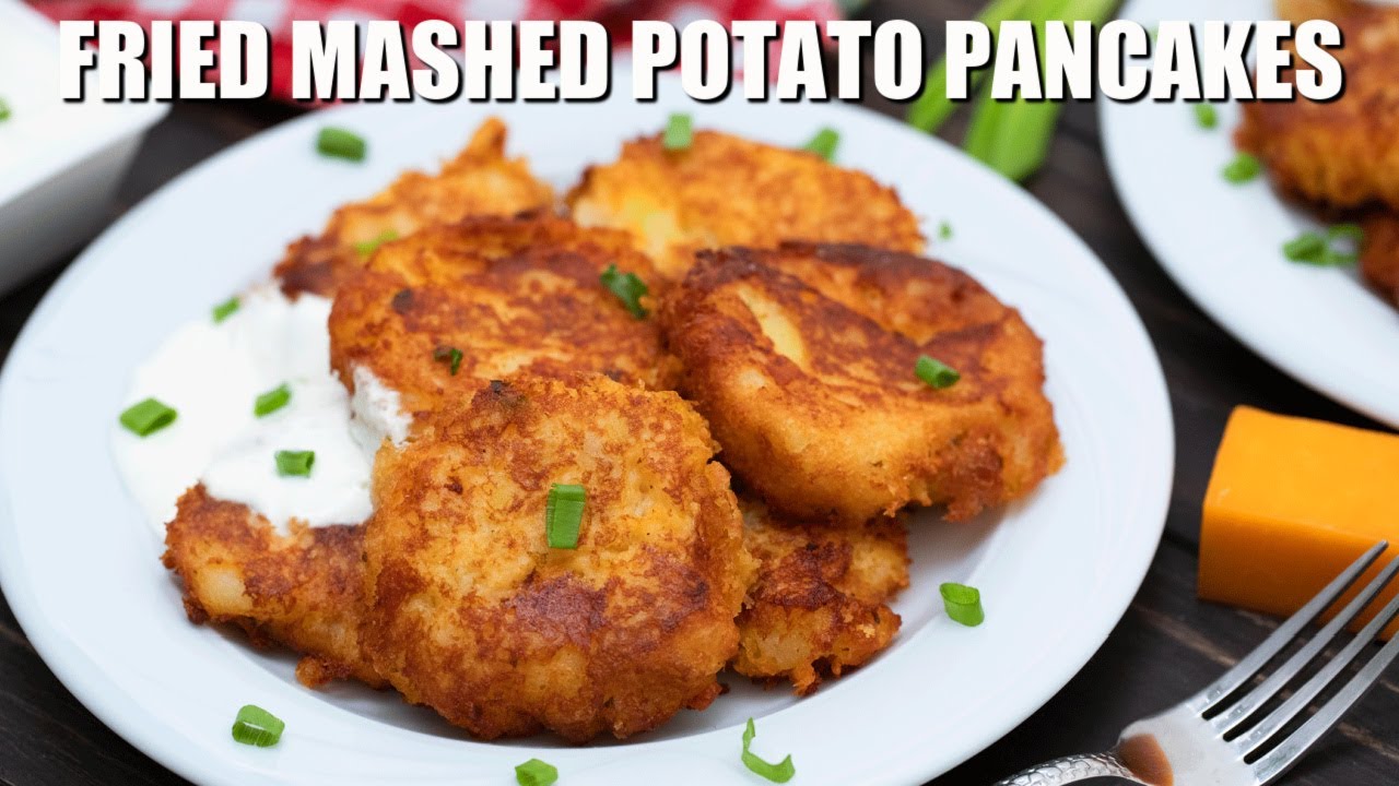 peasandpeonies's tweet card. Loaded Mashed Potato Pancakes - Sweet and Savory Meals