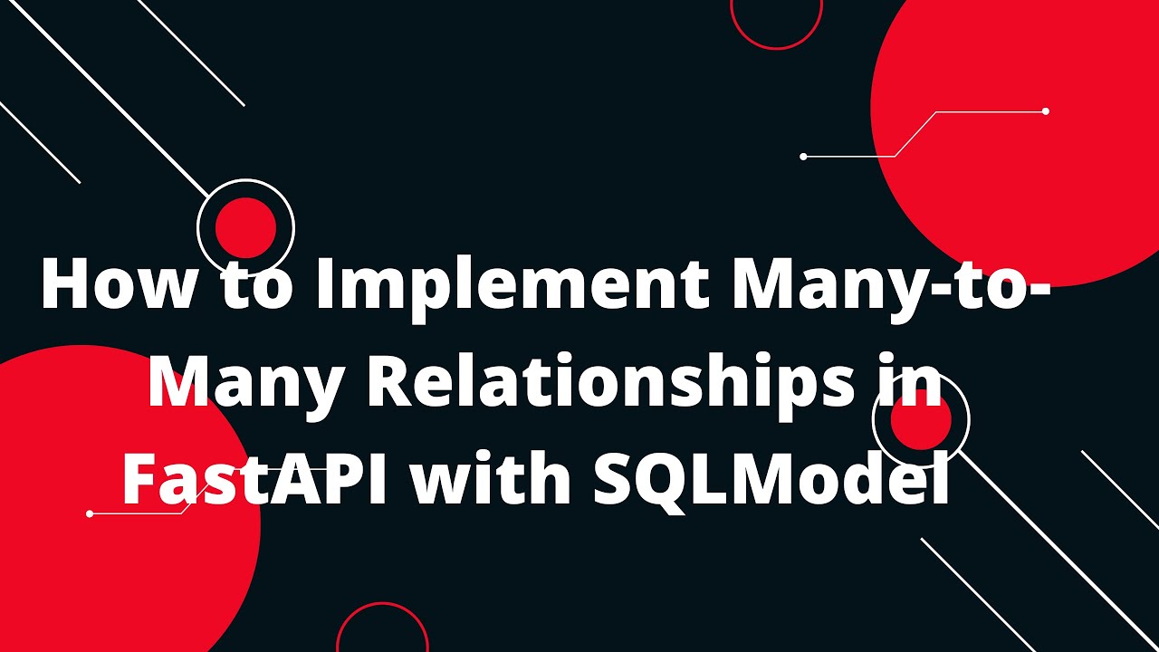 DuncanUffang's tweet card. Python FastAPI Tutorial #50 Implementing Many-to-Many Relationships...