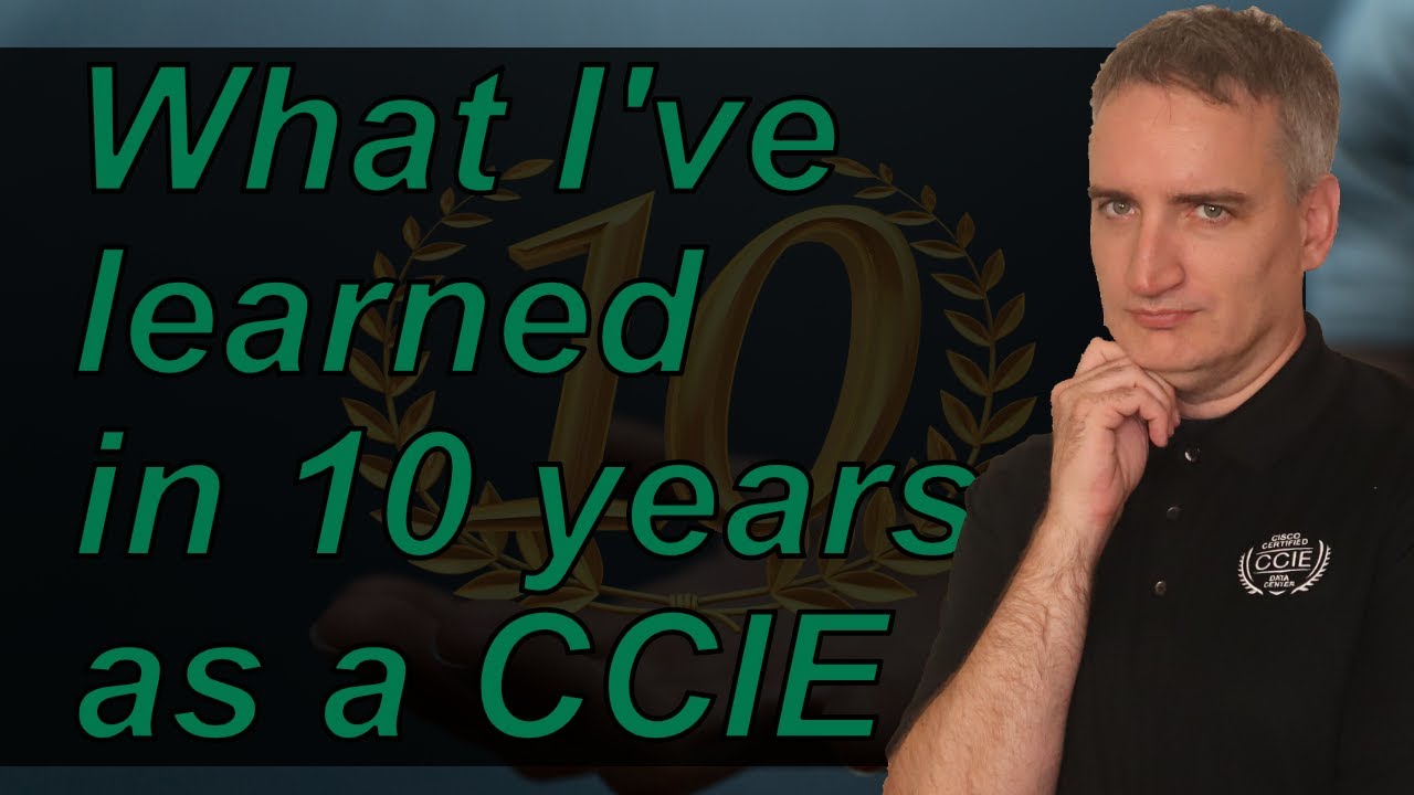 CiscoChampion's tweet card. 10 Years as a CCIE, 10 pieces of advice that I've learned
