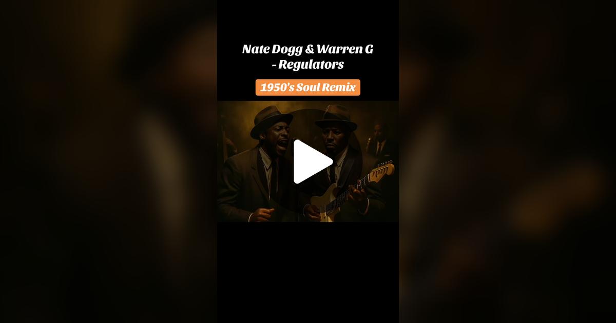 hackdba's tweet card. 470 likes, 16 comments. “nate dogg and warren g regulators 1950's soul remix”