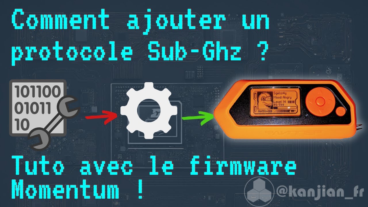 bsmt_nevers's tweet card. Comment ajouter un protocol sub-ghz à un firmware du Flipper Zero !...