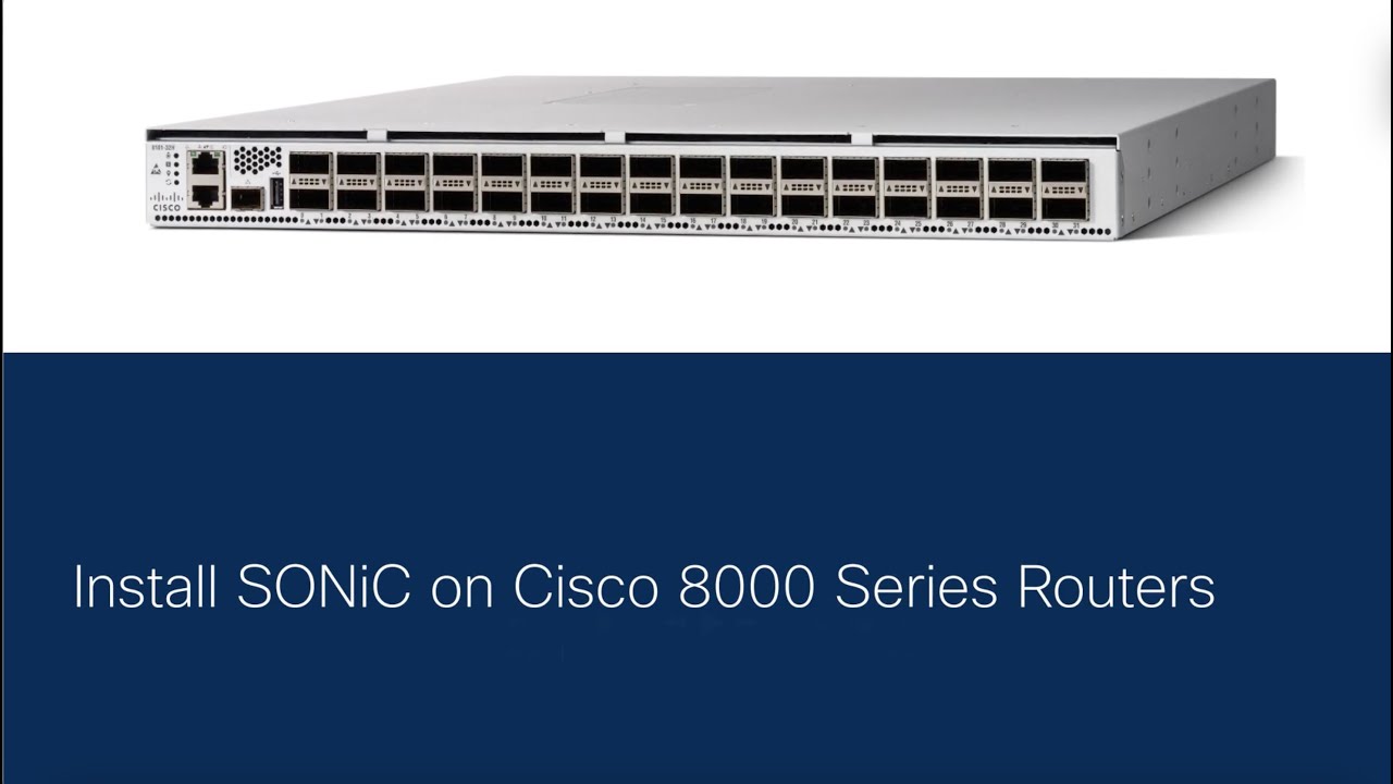 CiscoIOSXR's tweet card. Install SONiC on Cisco 8000 Routers