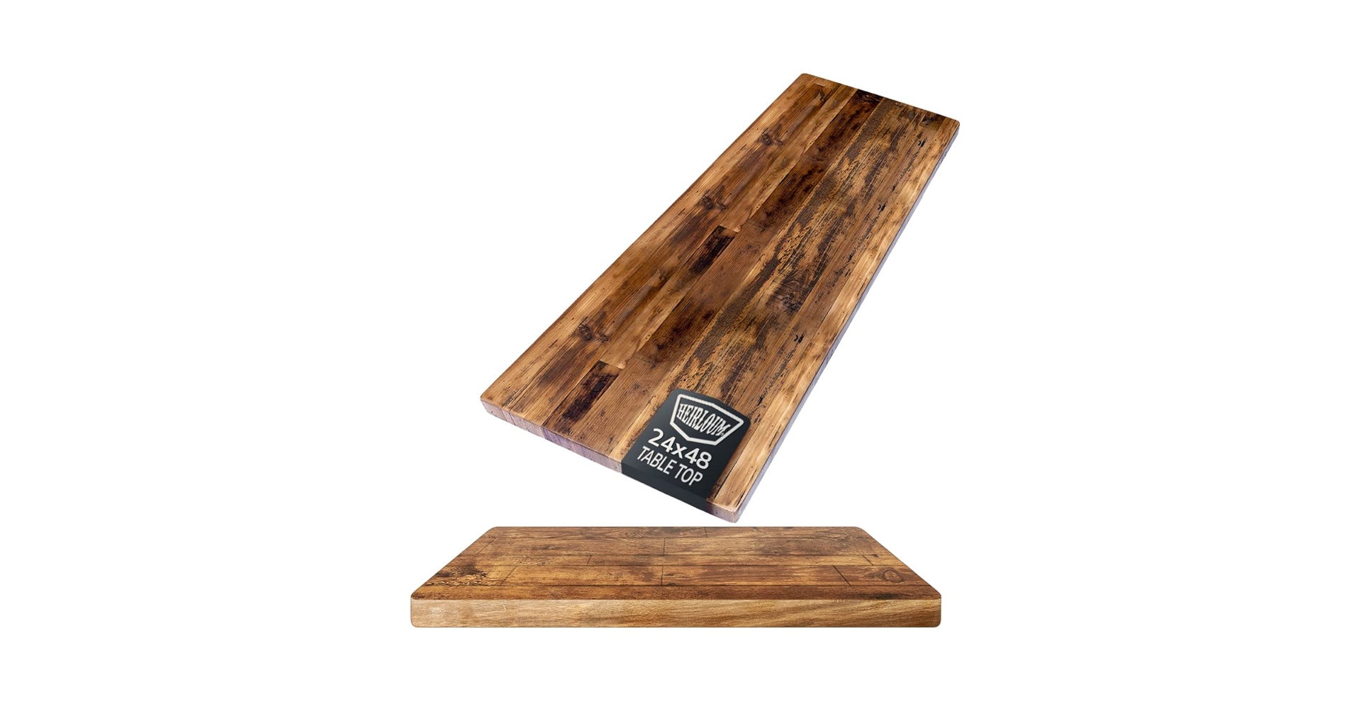 usmccarterswife's tweet card. This 24" x 48" Economy Reclaimed Wood Table Top offer a gorgeous industrial or vintage look of reclaimed wood for your home, restaurant, or business. These tops feature a mixture of reclaimed Spruce,...