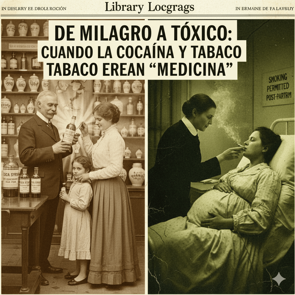 DespertadorAme1's tweet card. Una mirada al pasado revela costumbres de salud pública que hoy resultan impensables. Hace poco más de un siglo, la cocaína y el tabaco eran promocionados sin
