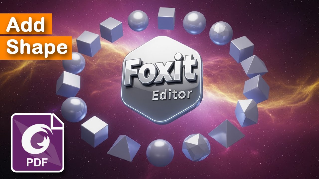 RehanaDhaka1216's tweet card. How to add shape in a PDF File using Foxit PDF Editor