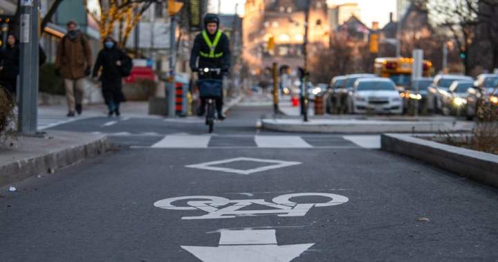 ColinDMello's tweet card. The Ford government's plans to tear out dedicated bike lanes from three Toronto routes has been deemed to be unconstitutional, halting a populist pledge driven by the premier.
